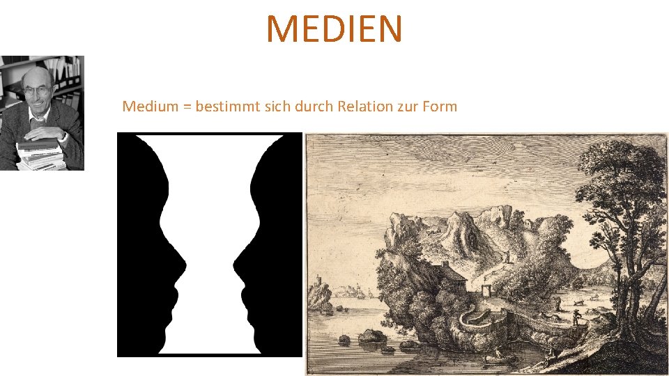 MEDIEN Medium = bestimmt sich durch Relation zur Form 