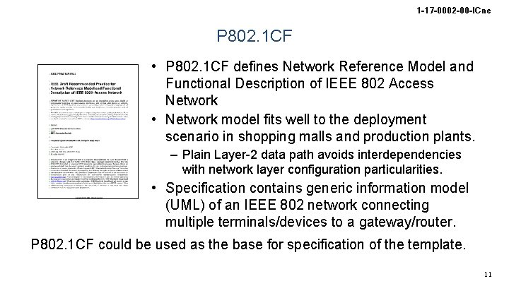 1 -17 -0002 -00 -ICne P 802. 1 CF • P 802. 1 CF