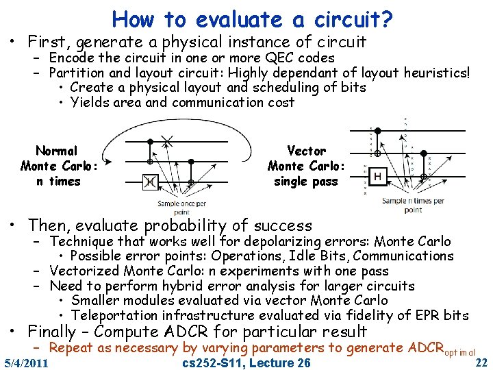 How to evaluate a circuit? • First, generate a physical instance of circuit –