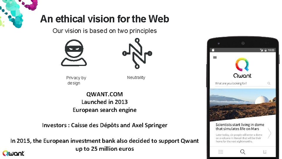 An ethical vision for the Web Our vision is based on two principles Privacy