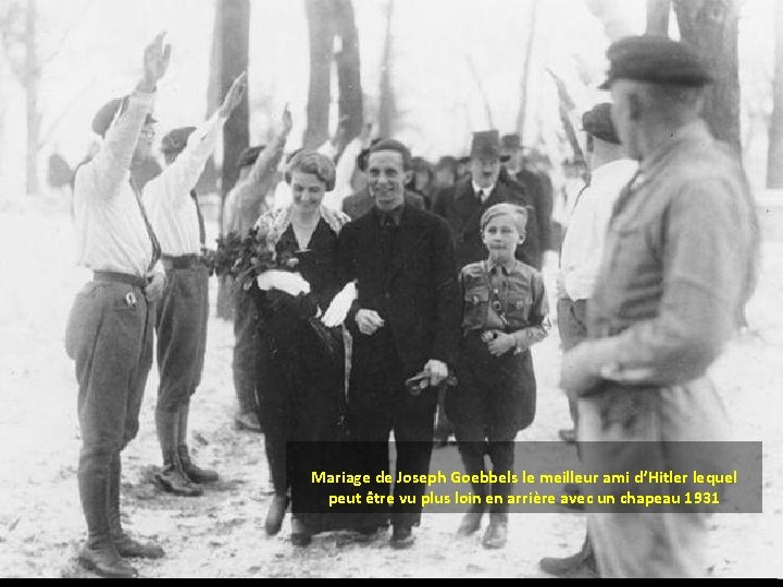 Mariage de Joseph Goebbels le meilleur ami d’Hitler lequel peut être vu plus loin