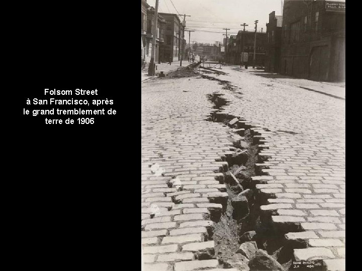 Folsom Street à San Francisco, après le grand tremblement de terre de 1906 