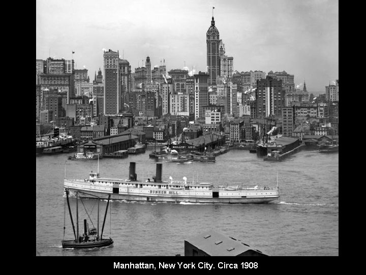 Manhattan, New York City. Circa 1908 