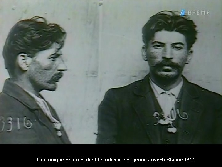 Une unique photo d'identité judiciaire du jeune Joseph Staline 1911 