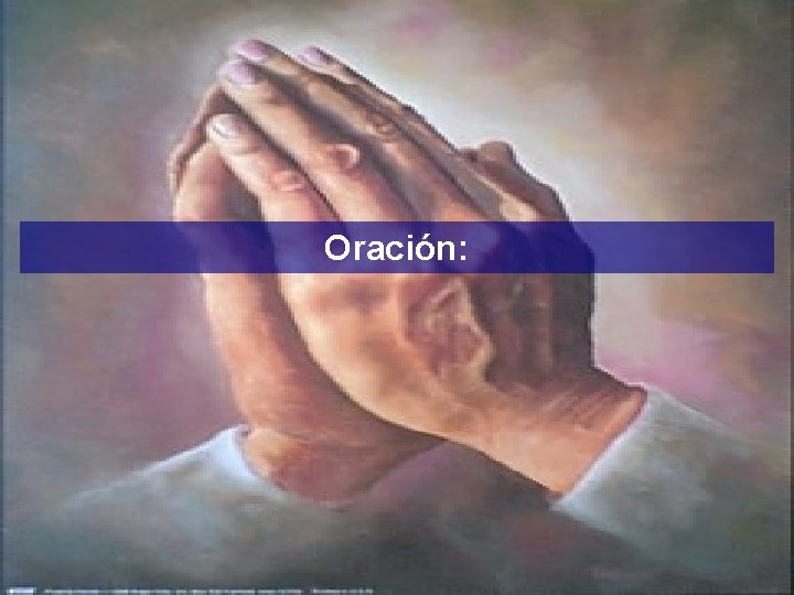 Oración: 