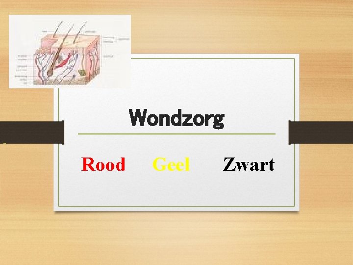 Wondzorg Rood Geel Zwart 