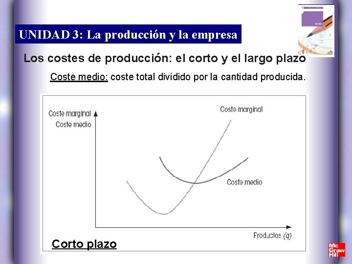 UNIDAD 3: La producción y la empresa Los costes de producción: el corto y