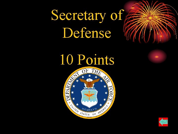 Secretary of Defense 10 Points 