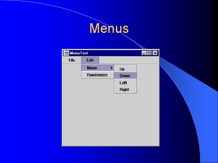 Menus 