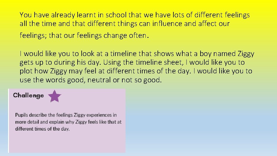 You have already learnt in school that we have lots of different feelings all You have already learnt in school that we have lots of different feelings all