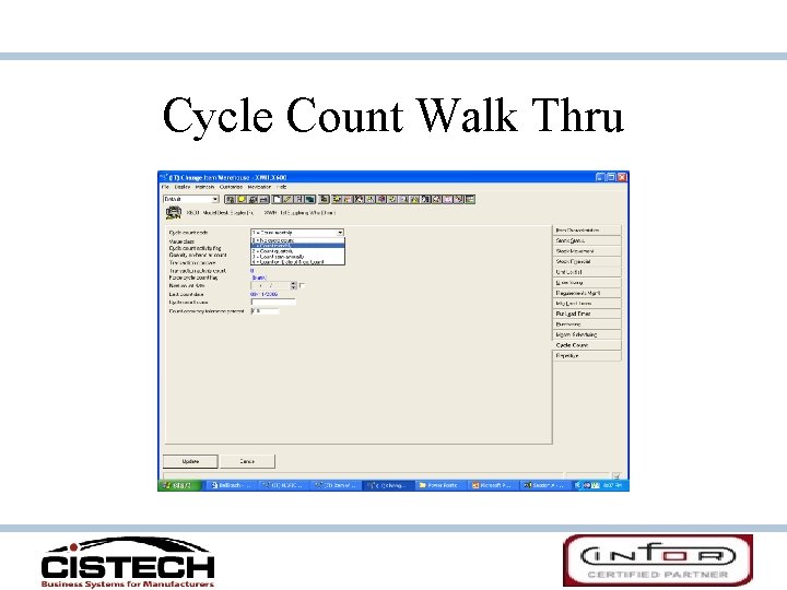 Cycle Count Walk Thru 