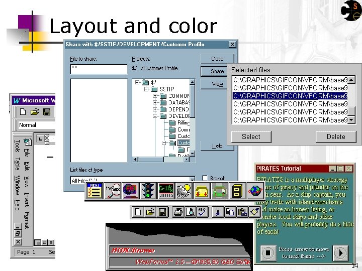 Layout and color 14 