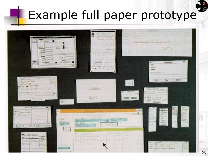 Example full paper prototype 26 