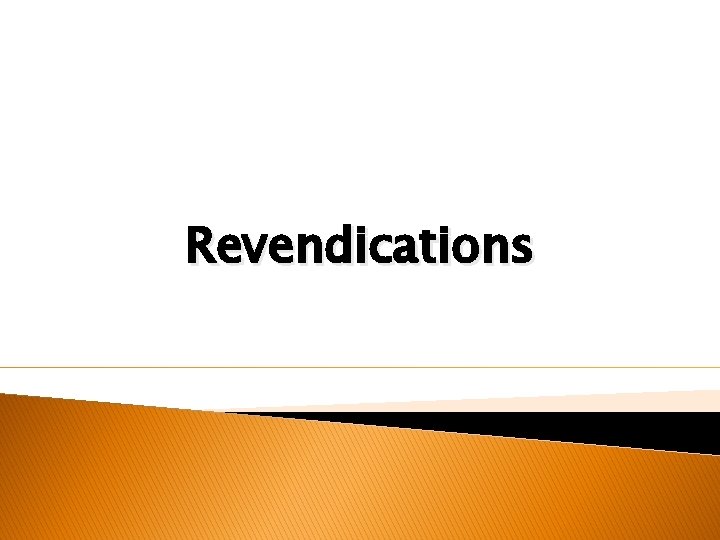 Revendications 