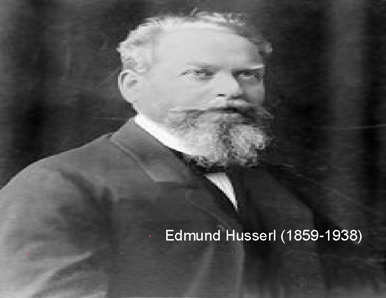  Edmund Husserl (1859 -1938) 