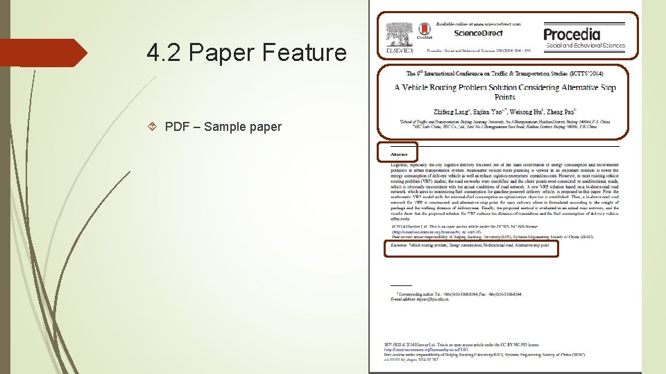 4. 2 Paper Feature PDF – Sample paper 
