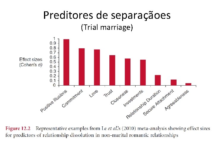 Preditores de separaçãoes (Trial marriage) 