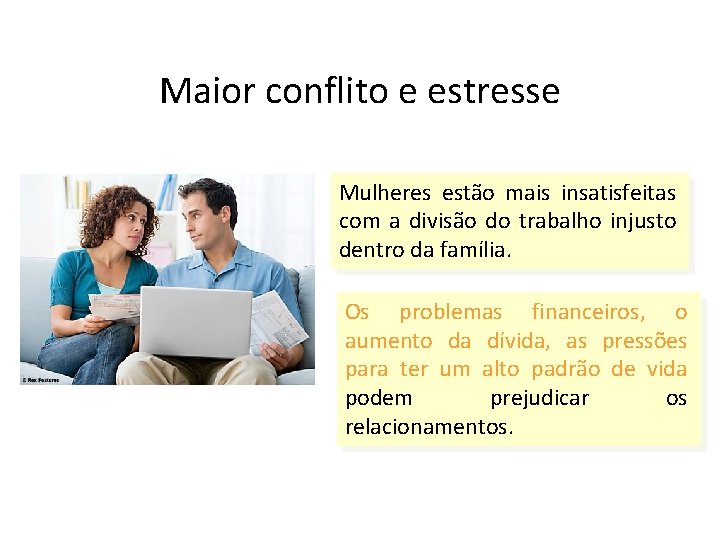 Maior conflito e estresse Mulheres estão mais insatisfeitas com a divisão do trabalho injusto