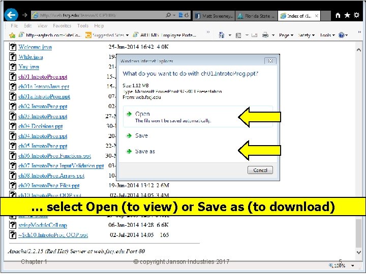 … select Open (to view) or Save as (to download) Chapter 1 © copyright … select Open (to view) or Save as (to download) Chapter 1 © copyright
