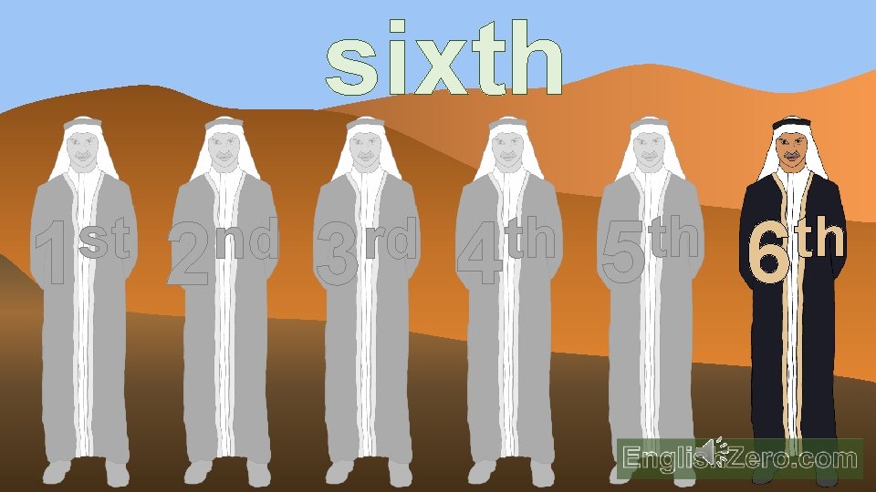 sixth st 1 nd 2 rd 3 th 4 th 5 th 6 