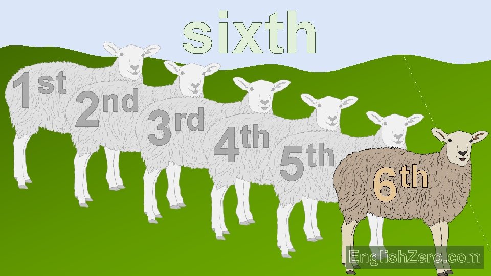 st 1 sixth nd 2 rd 3 th 4 th 5 th 6 