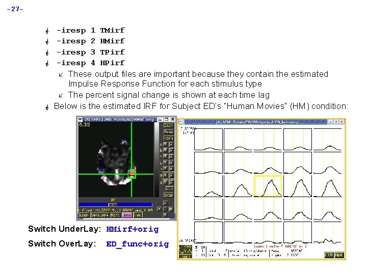 -27 G G -iresp 1 2 3 4 TMirf HMirf TPirf HPirf These output