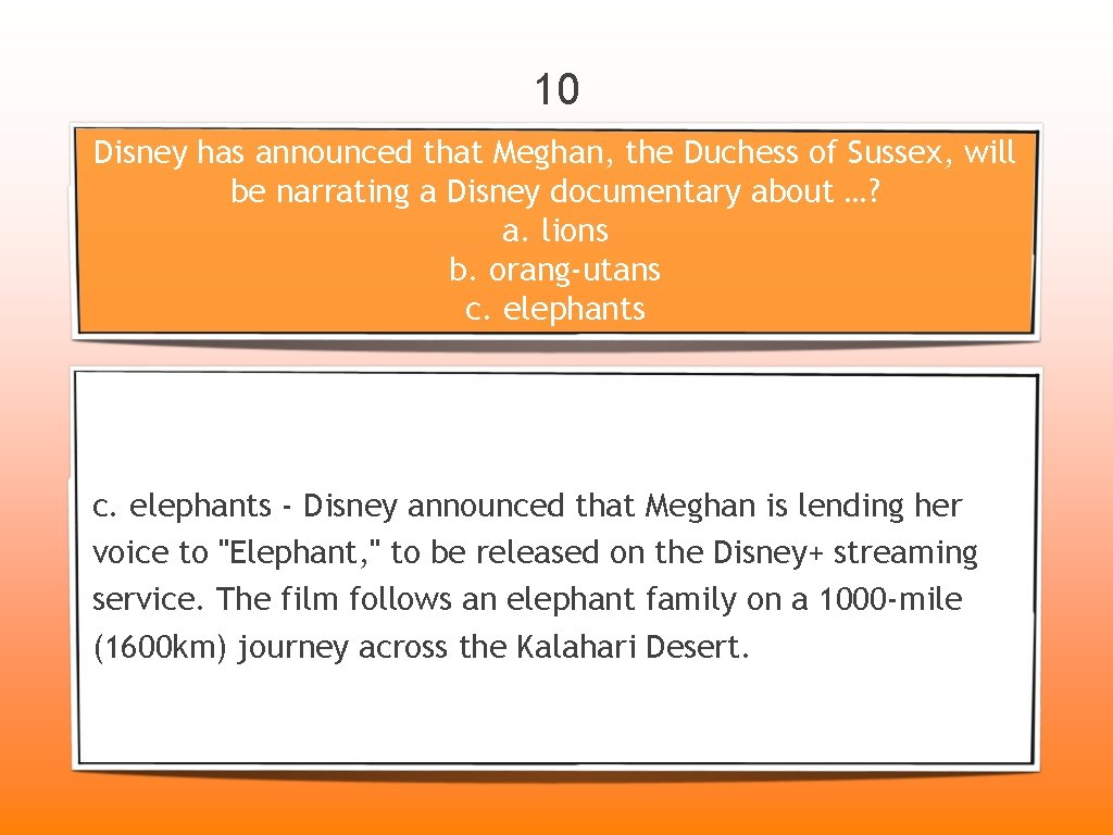 10 Disney has announced that Meghan, the Duchess of Sussex, will be narrating a