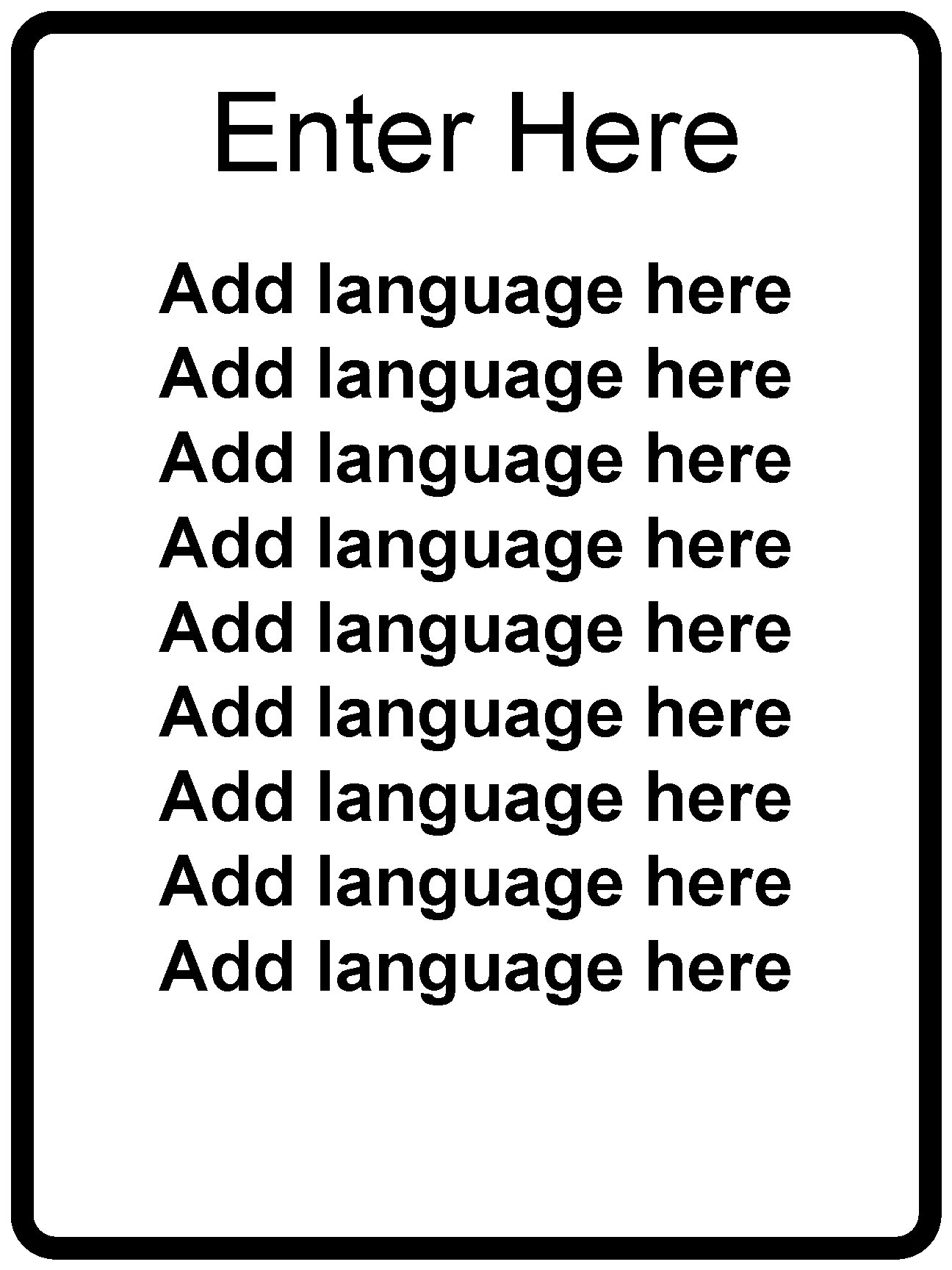 Enter Here Add language here Add language here Add language here 