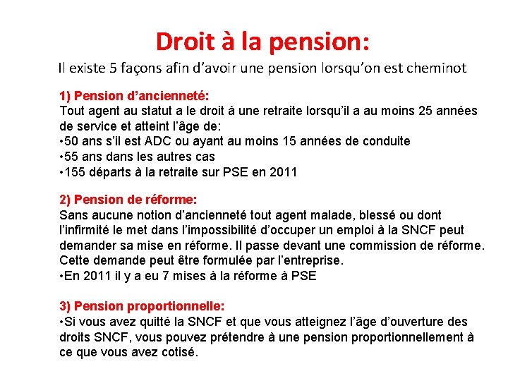 Droit à la pension: Il existe 5 façons afin d’avoir une pension lorsqu’on est