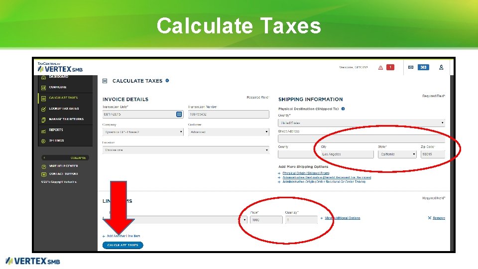 Calculate Taxes 