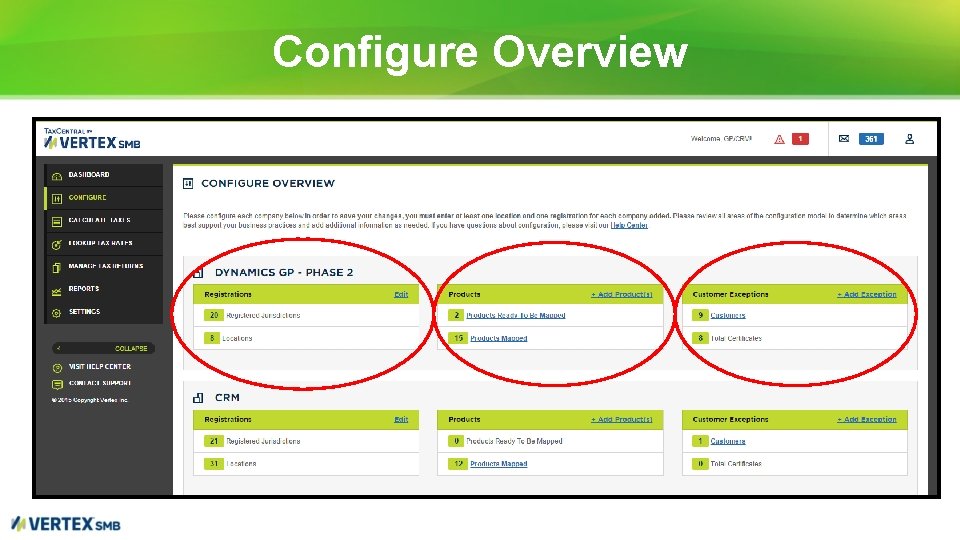 Configure Overview 