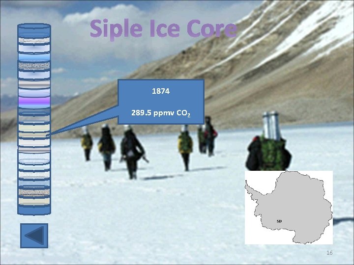 Siple Ice Core 1874 289. 5 ppmv CO 2 16 