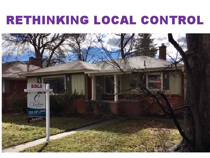 RETHINKING LOCAL CONTROL reservestreetarmory. com RETHINKING LOCAL CONTROL reservestreetarmory. com