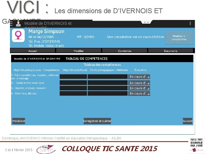 VICI : Les dimensions de D’IVERNOIS ET GAGNAYRE Modèle de D’IVERNOIS et GAGNAYRE Dominique