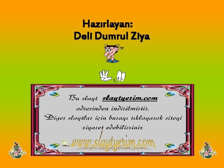 Hazırlayan: Deli Dumrul Ziya 