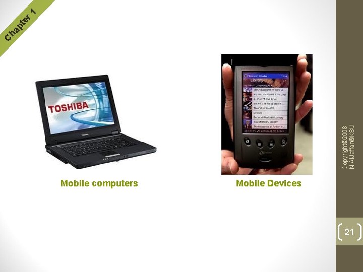 Mobile computers Mobile Devices 21 Copyright© 2008 N. Al. Jaffan®KSU r 1 te ha Mobile computers Mobile Devices 21 Copyright© 2008 N. Al. Jaffan®KSU r 1 te ha