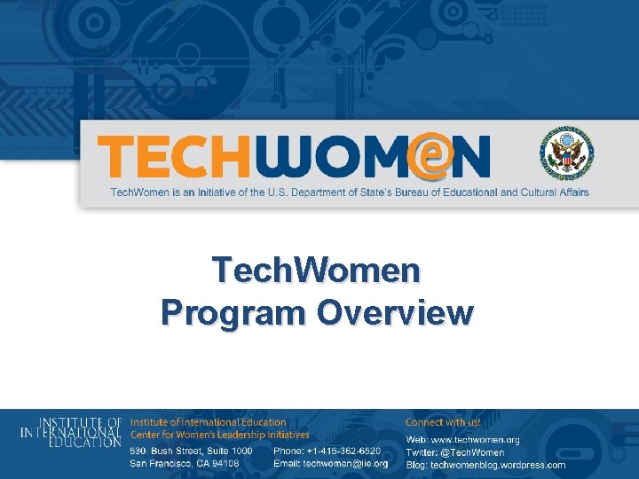 Tech. Women Program Overview 