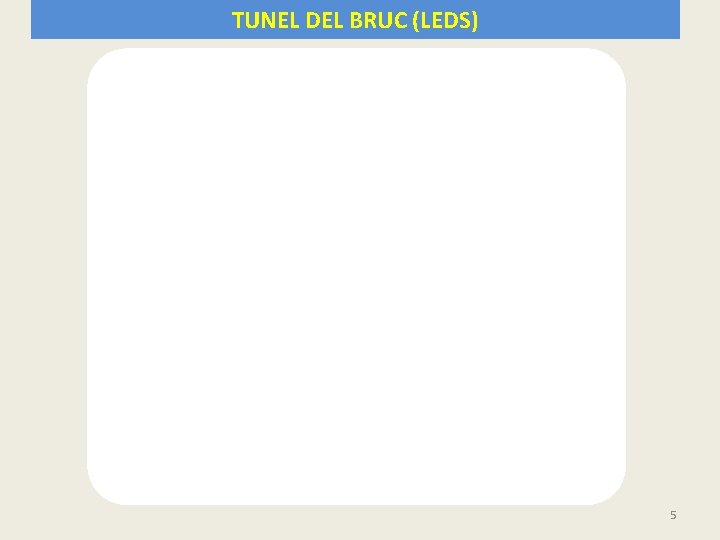 TUNEL DEL BRUC (LEDS) 5 