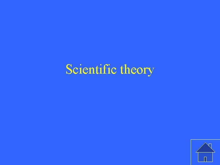 Scientific theory 