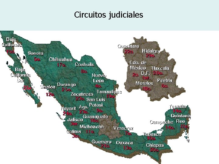 Circuitos judiciales 