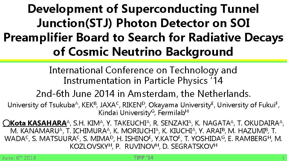 Development of Superconducting Tunnel Junction(STJ) Photon Detector on SOI Preamplifier Board to Search for