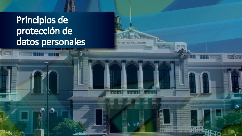Principios de protección de datos personales 