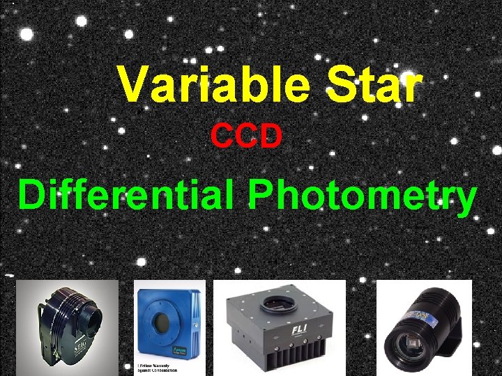 Variable Star CCD Differential Photometry 