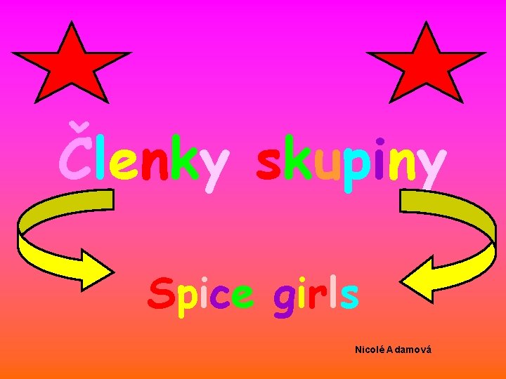 Členky skupiny Spice girls Nicolé Adamová 