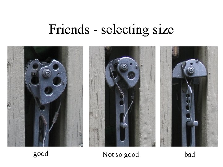 Friends - selecting size good Not so good bad 