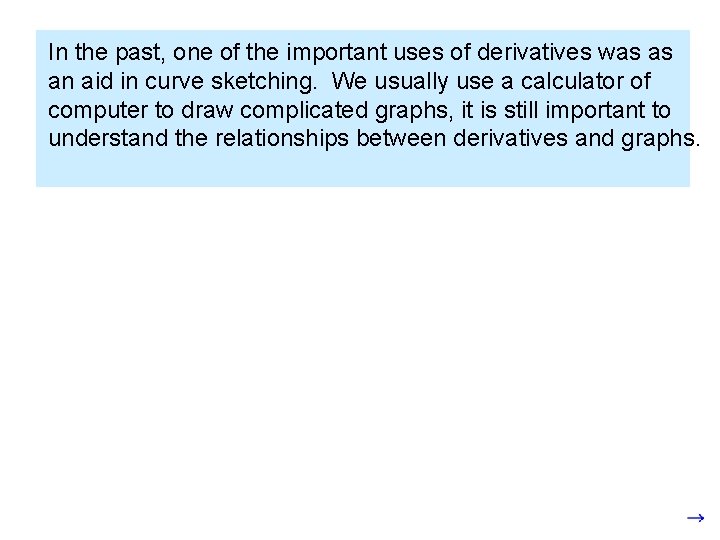 In the past, one of the important uses of derivatives was as an aid