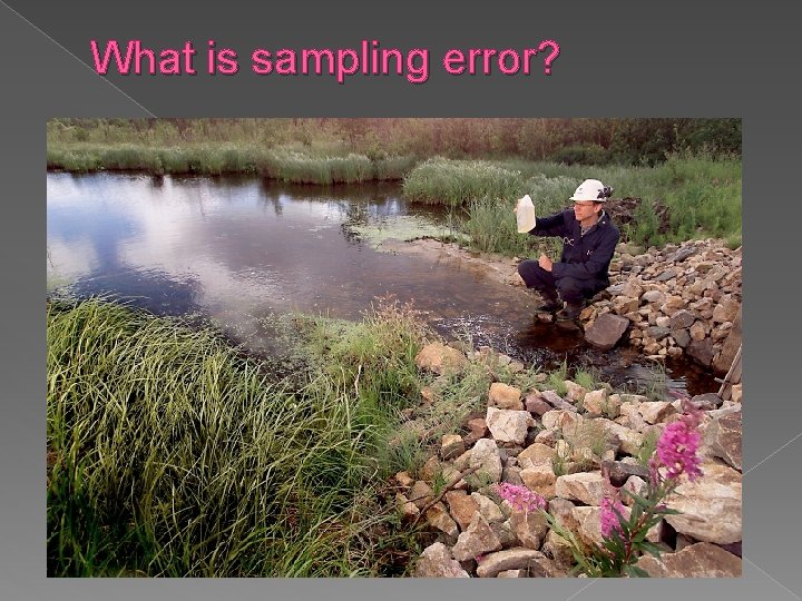 What is sampling error? 