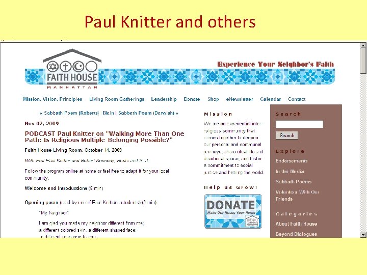 Paul Knitter and others 