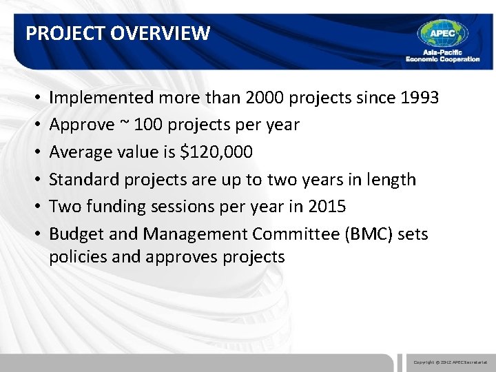 PROJECT OVERVIEW • • • Implemented more than 2000 projects since 1993 Approve ~