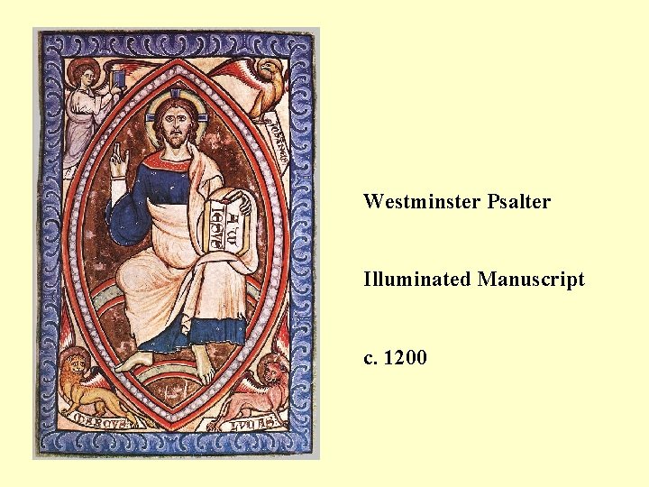 Westminster Psalter Illuminated Manuscript c. 1200 